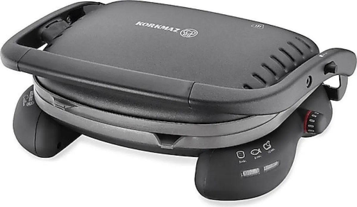 Korkmaz Castron A324-10 Siyah 1800 W Tost Makinesi