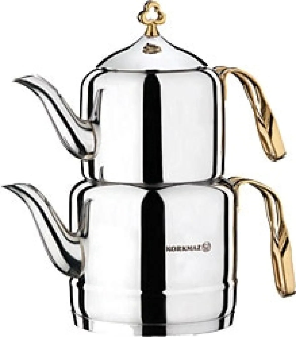 Korkmaz Çintemani A212 Gold Çelik Çaydanlık