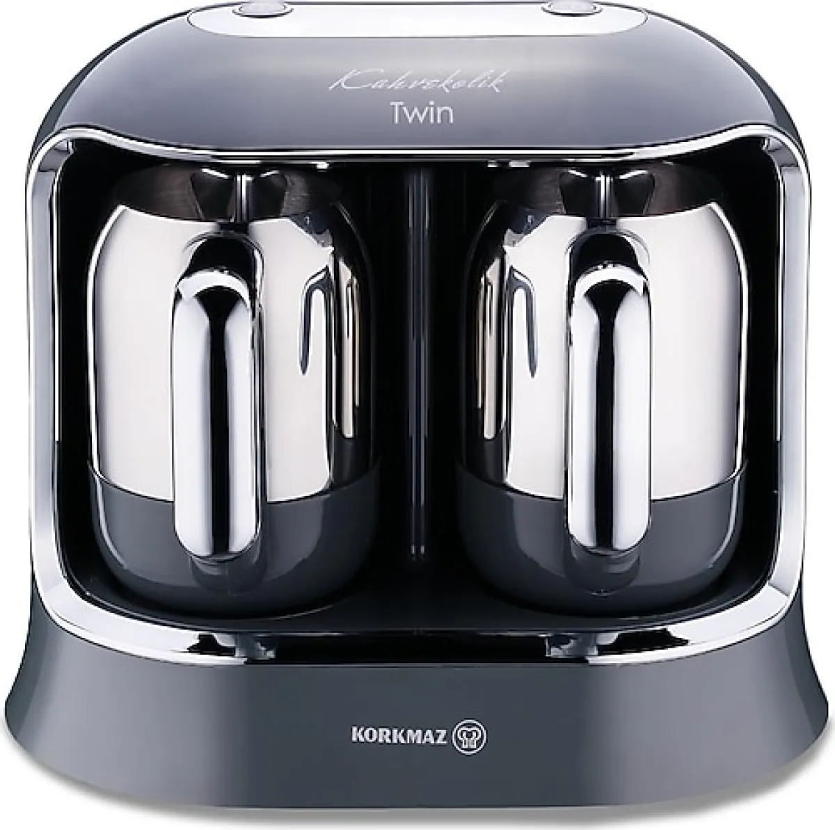 Korkmaz Kahvekolik Twin A861-09 Cosmica Krom Türk Kahve Makinesi