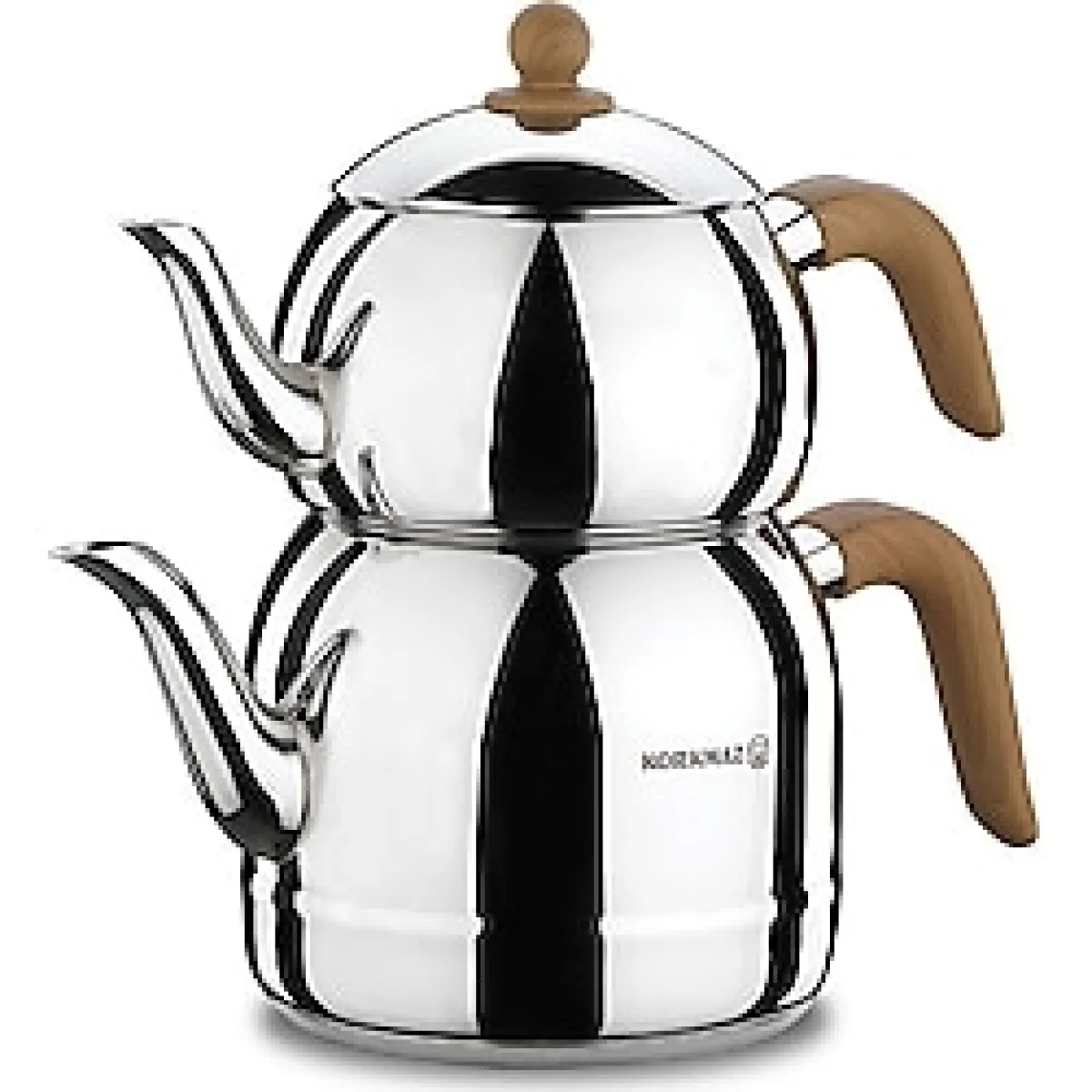 Korkmaz Retro A196 Ahşap Çelik Çaydanlık