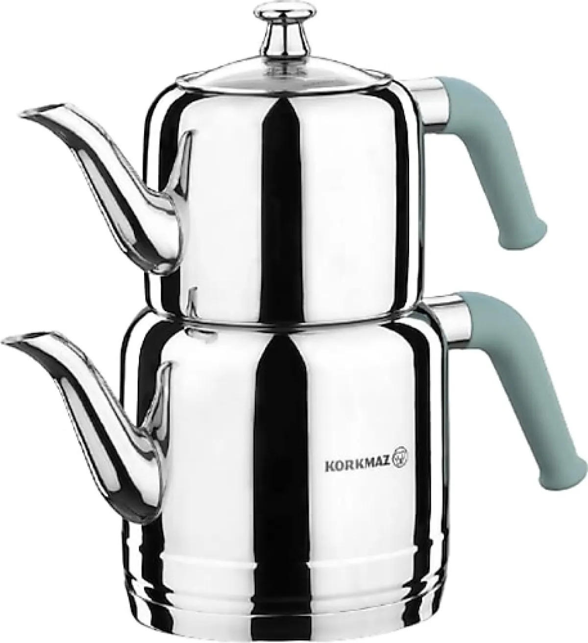 Korkmaz Riva A189-03 Turkuaz Çelik Çaydanlık