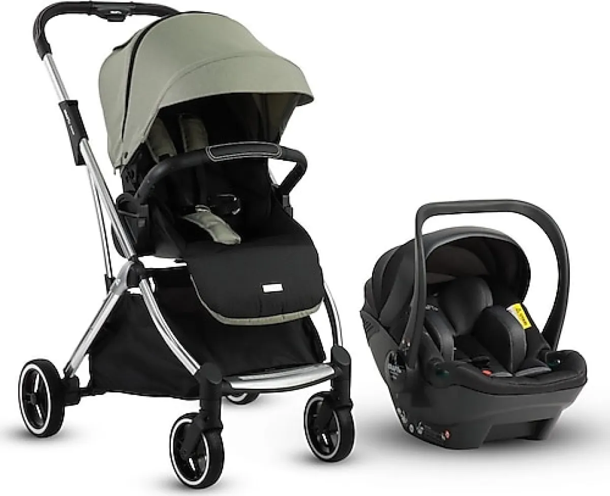 Kraft Kenya I-Size Siyah-Yeşil Travel Sistem Bebek Arabası
