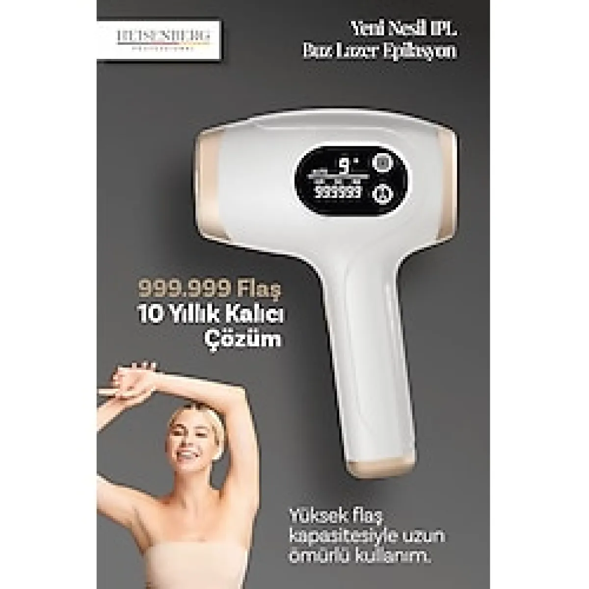 Lazer Epilasyon Tüy Alma Cihazı Otomatik Yüz Vücut Hassas Bölge 999.999 Atım