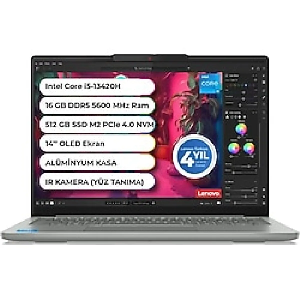 LENOVO Ideapad Slim 5 14IRH10 Intel i5 13420h Ddr5 16 Gb 512 Gb Ssd Freedos 14 Inç 83HR0070TR