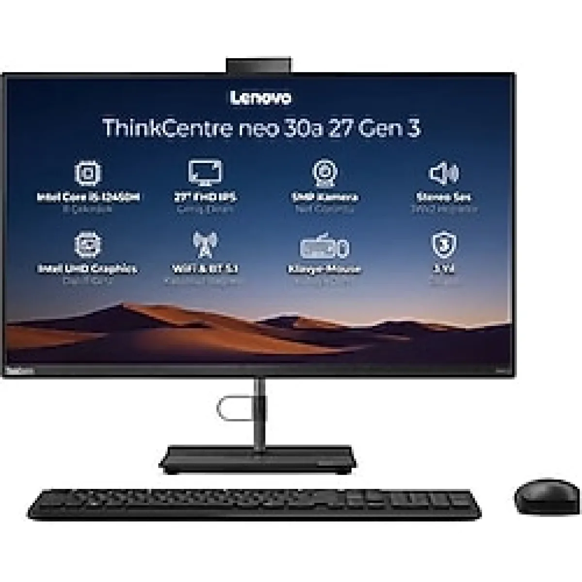 Lenovo ThinkCentre Neo 30A G3 Intel Core i5-12450H 16GB 512GB SSD 27'' FHD Windows 11 Pro All In One 12CBA00RTR 009