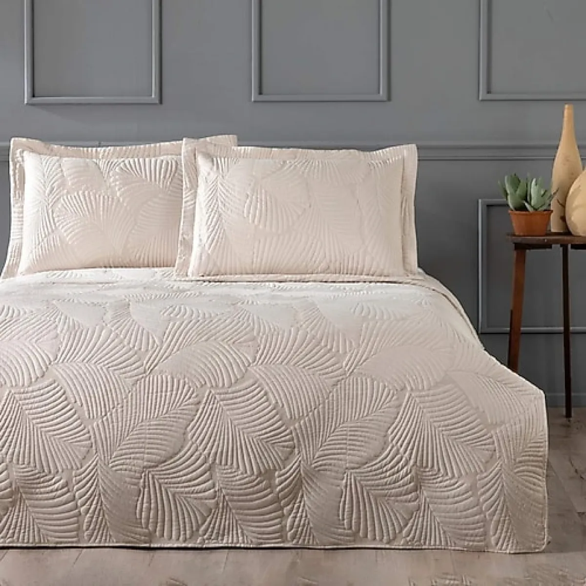 Linens Leaf Çift Kişilik Yatak Örtüsü Takımı