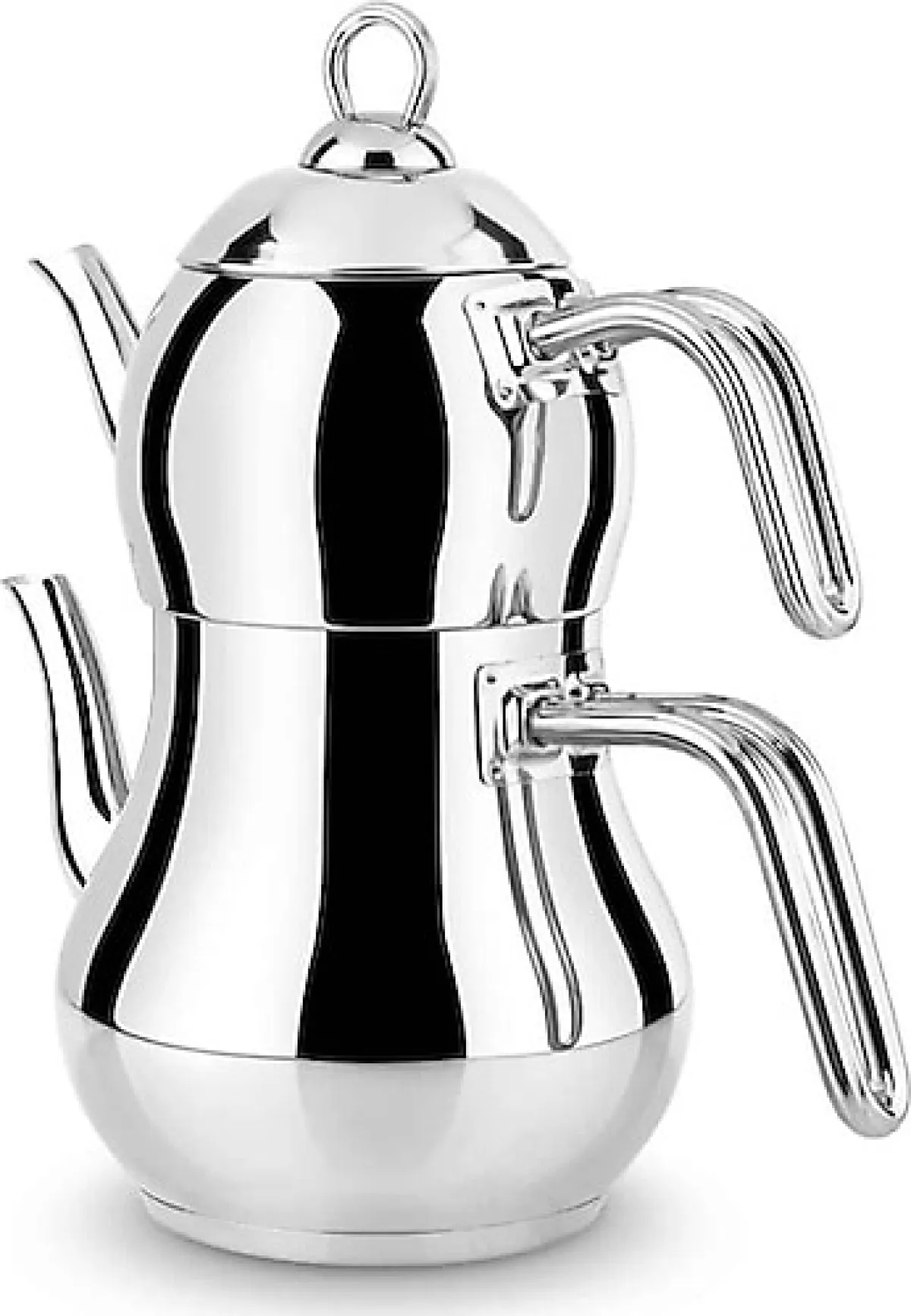 Lines Şahmeran Metal Saplı Mega Boy Çelik Çaydanlık