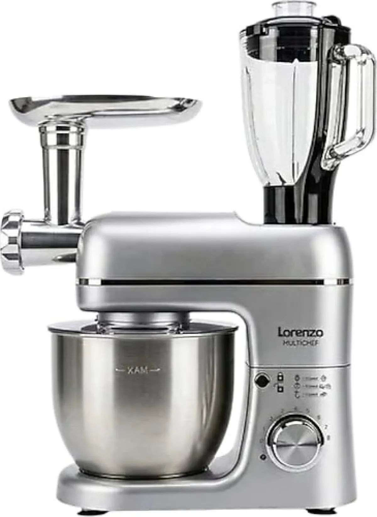 Lorenzo Multichef 3in1 1500 W 6 lt Hamur Yoğurma Makinesi