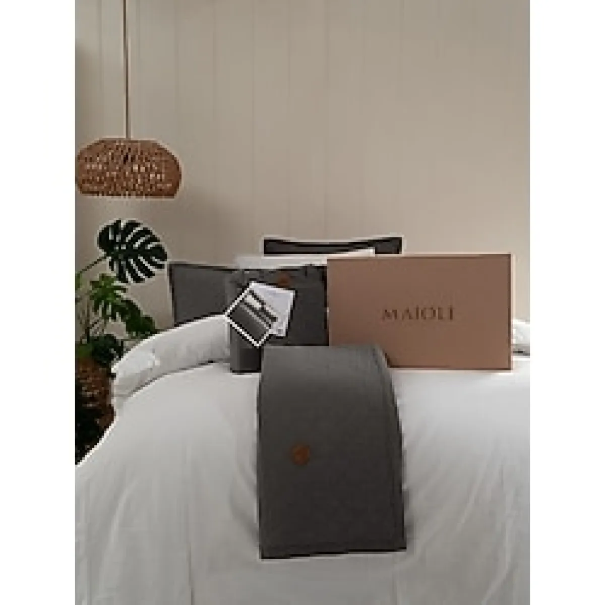 Majoli Pamuk Tek Kişilik Yatak Örtüsü - Antrasit - 170 x 220 cm