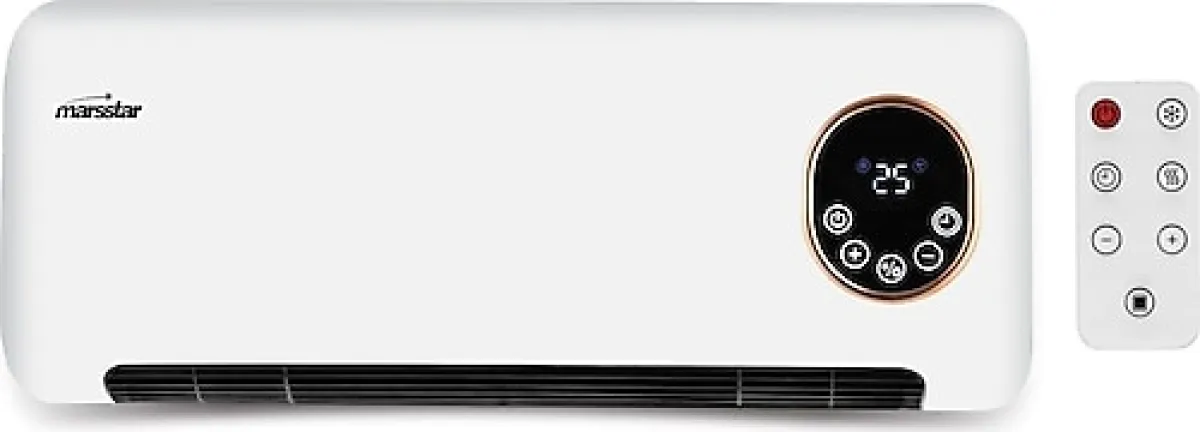 Marsstar MS-210 2000 W Uzaktan Kumandalı Duvar Tipi Fanlı Isıtıcı