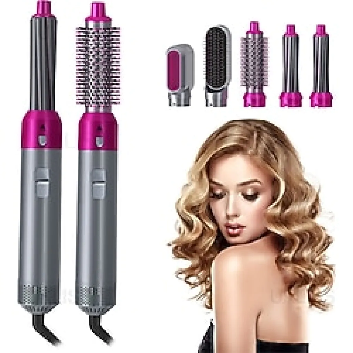 medigen Tp 5+1 Hot Air Styler Pratik Pro Hava Üflemeli Saç Düzleştirici Şekillendirici 5in1 Kadın Bakım Seti