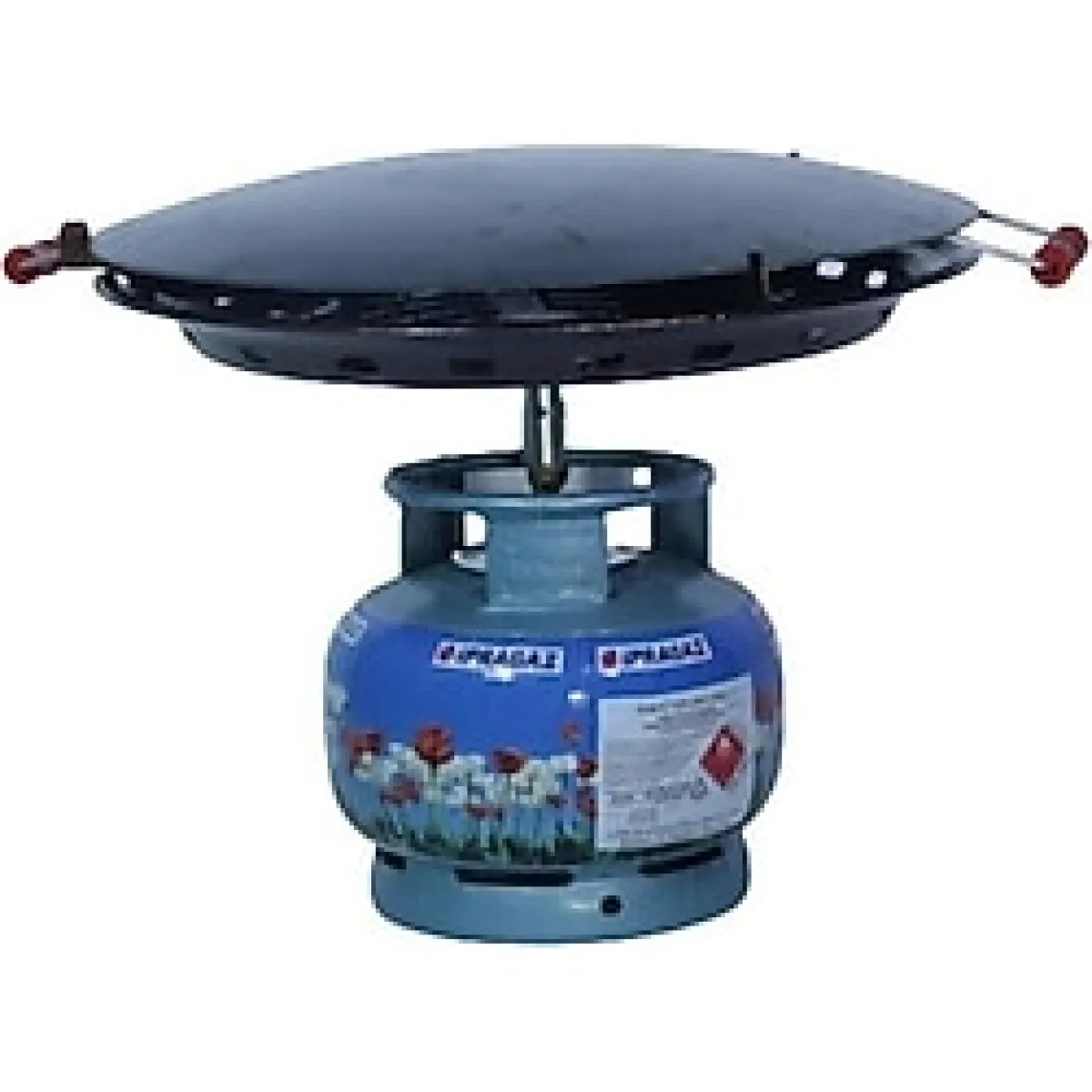 Mediterian Çift Fonksiyonlu 45 cm Metal Tüplü Sac, Katmer ve Kavurma İçin Uygun, Çok Renkli, 215 ml - Acorn