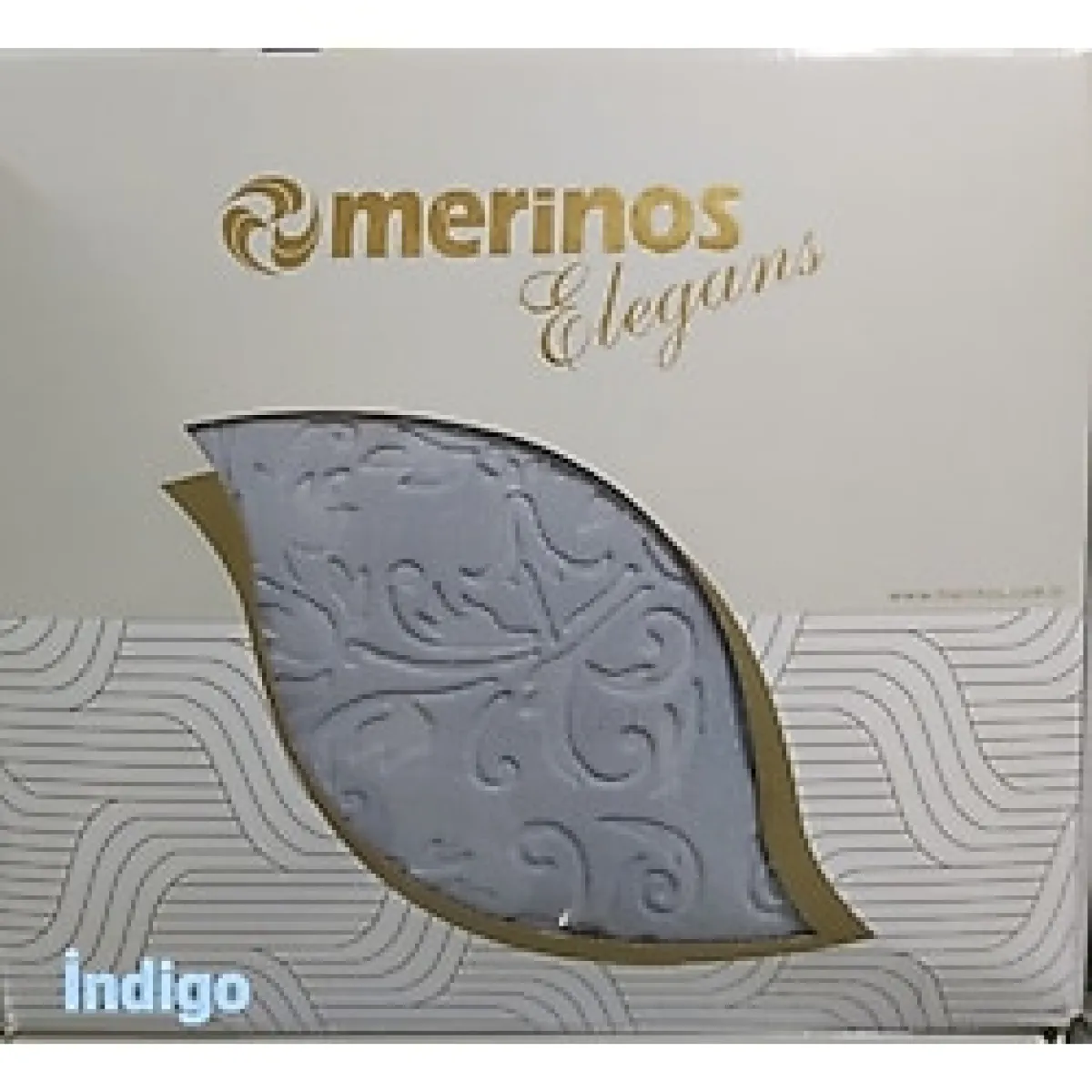 Merinos Elegans Çift Kişilik Battaniye 220X240 - 220 x 240 cm - İndigo