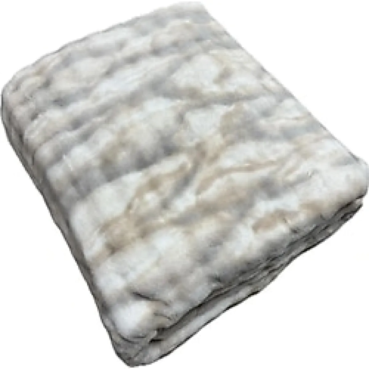 Merinos Harmony Çift Kişilik Peluş Battaniye 220X240 Kahve-Gri Renk Yeni Model Yeni Desen