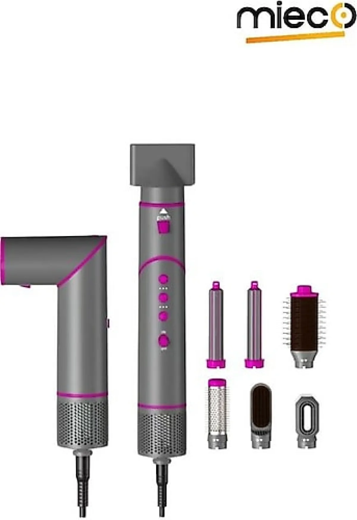 Mieco Aria 8in1 Saç Şekillendirme Seti