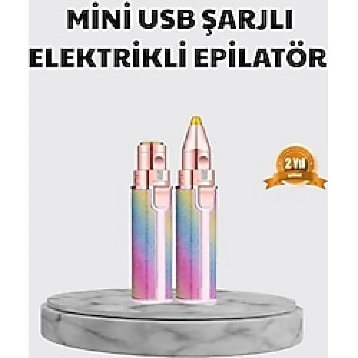 Mini Yüz ve Kaş Epilatörü - 8000 Rpm Güçlü Motor ve Paslanmaz Çelik Başlık