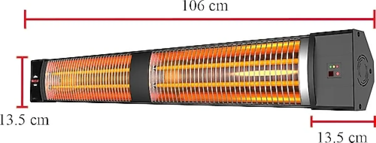 MirKraft Square 2800 W Uzaktan Kumandalı Dış Mekan Isıtıcı