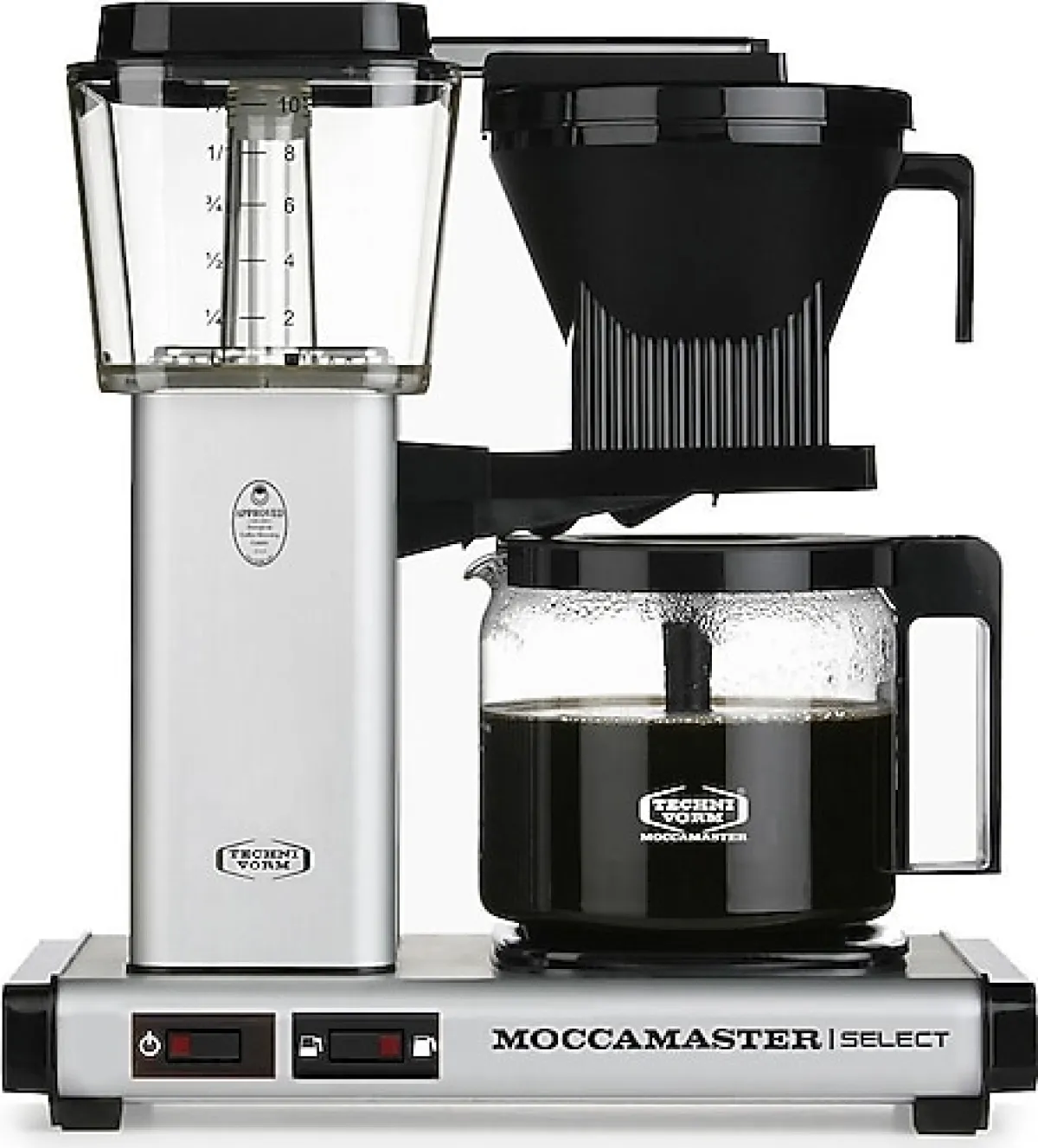 Moccamaster Select Gümüş Cam Potlu Filtre Kahve Makinesi