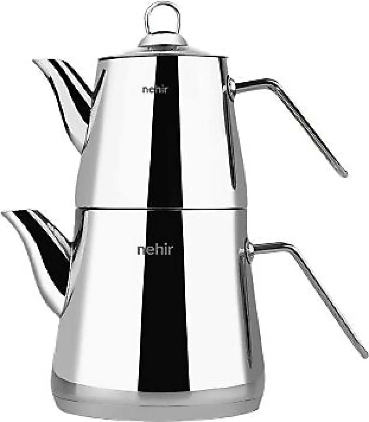 Nehir Alya Büyük Boy Çelik Çaydanlık Takımı