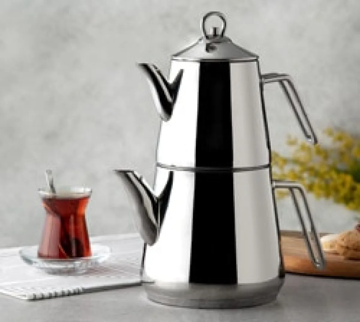 Nehir Everest Çelik Çaydanlık