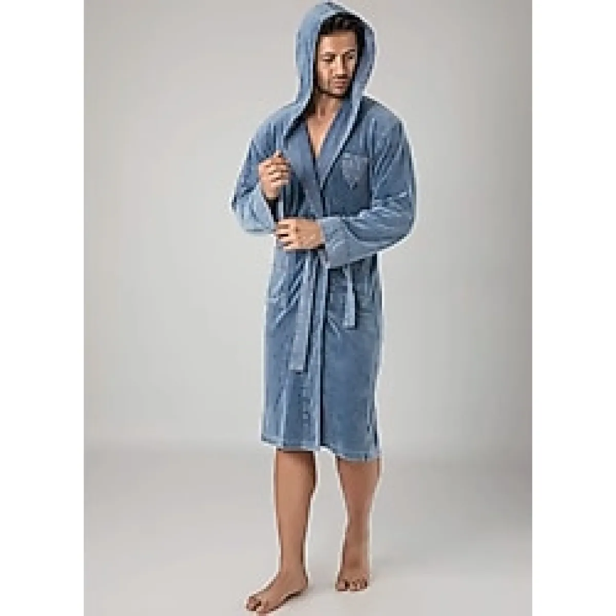 Nuşa Jeans Kot Cotton Erkek Sabahlık