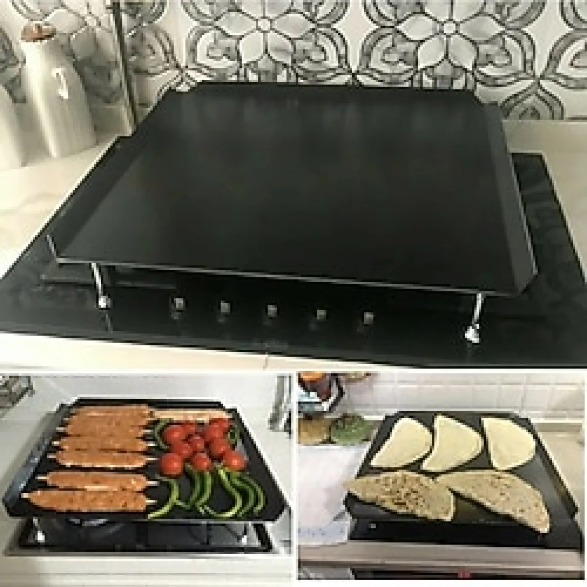 Ocak Üstü Kare Sac Bazlama Börek Katmer Sacı