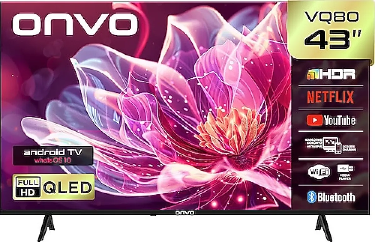 Onvo 43VQ80F3FA Full HD 43" 109 Ekran Uydu Alıcılı Smart QLED TV