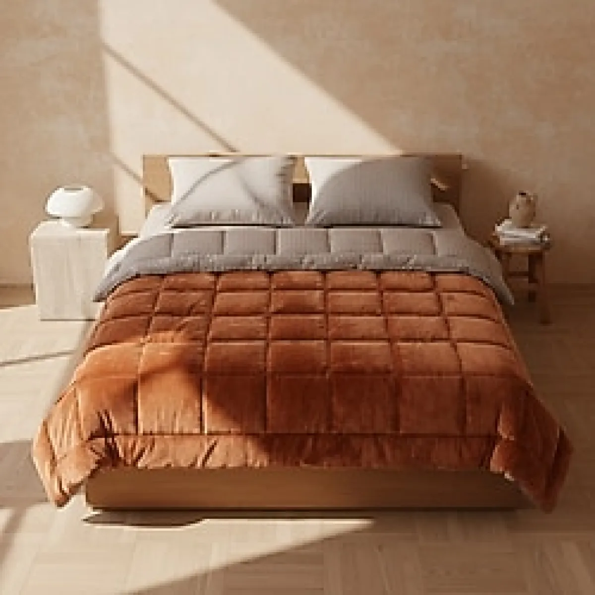 OTHELLO Çift Kişilik Çift Taraflı Welsoft Comforter Yorgan Seti Orange 195x215 cm - Dormio Soft Trigo Serisi