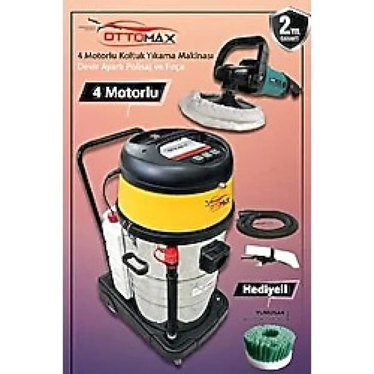 Ottomax Premium 4 Motorlu Koltuk ve Halı Yıkama Makinesi