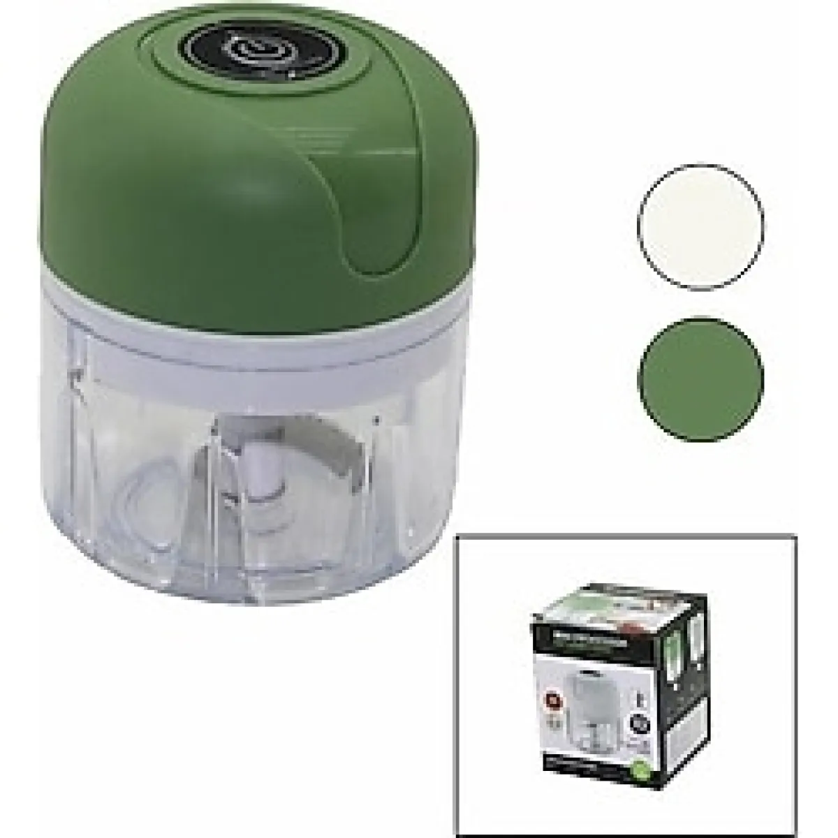 Özbience Mini USB Şarjlı Food Processor, 3 Bıçaklı Blender, 250ML, 45W