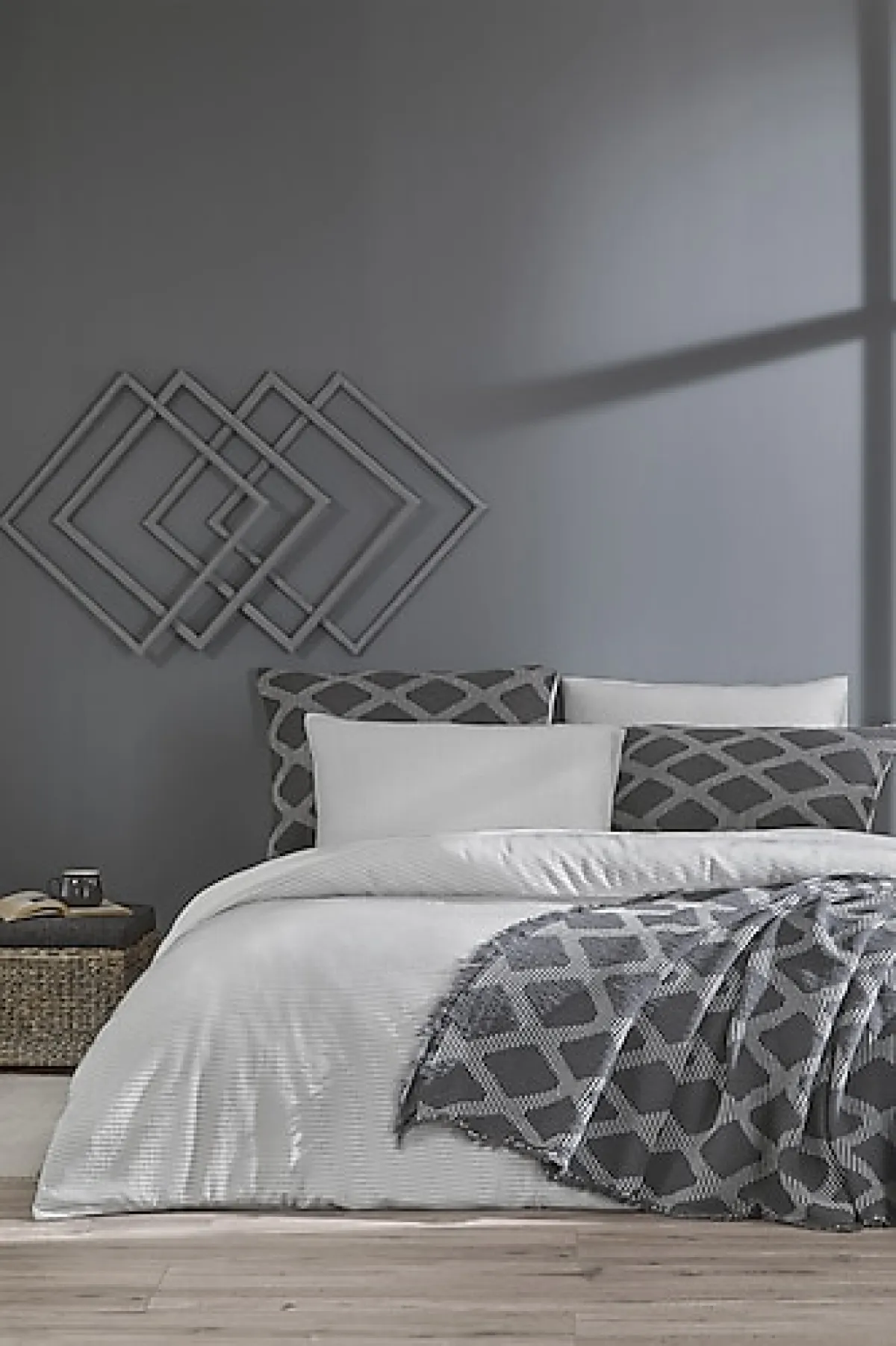 Özdilek Bohem Effect Gri Gelin Seti