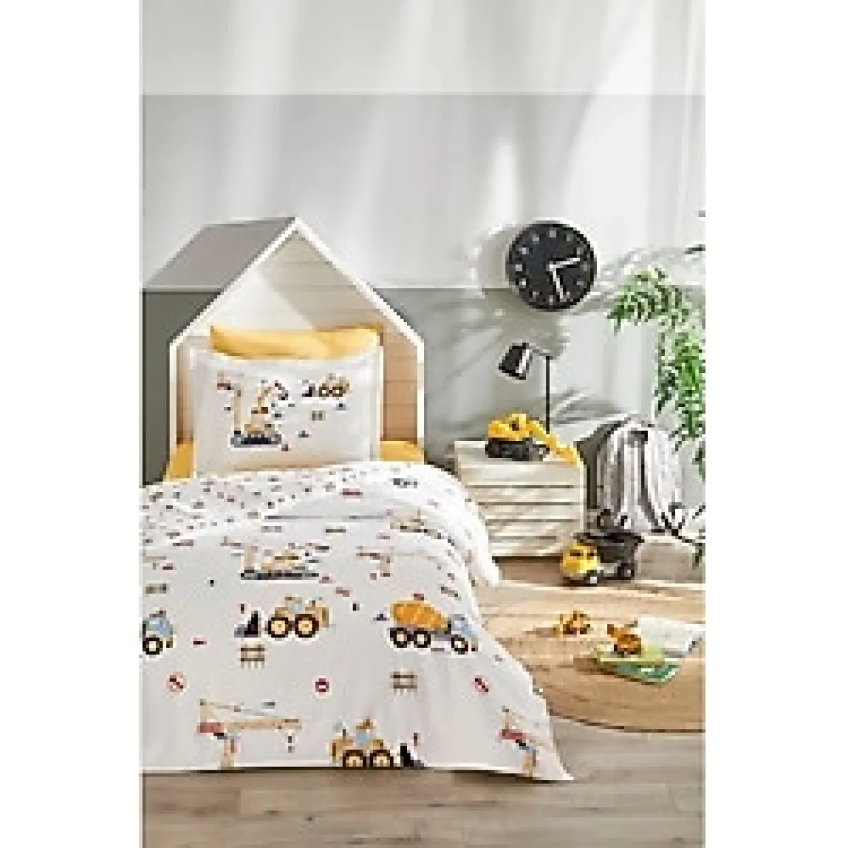 Özdilek Builder Tek Kişilik Lastikli Çarşaf Nevresim Takımı