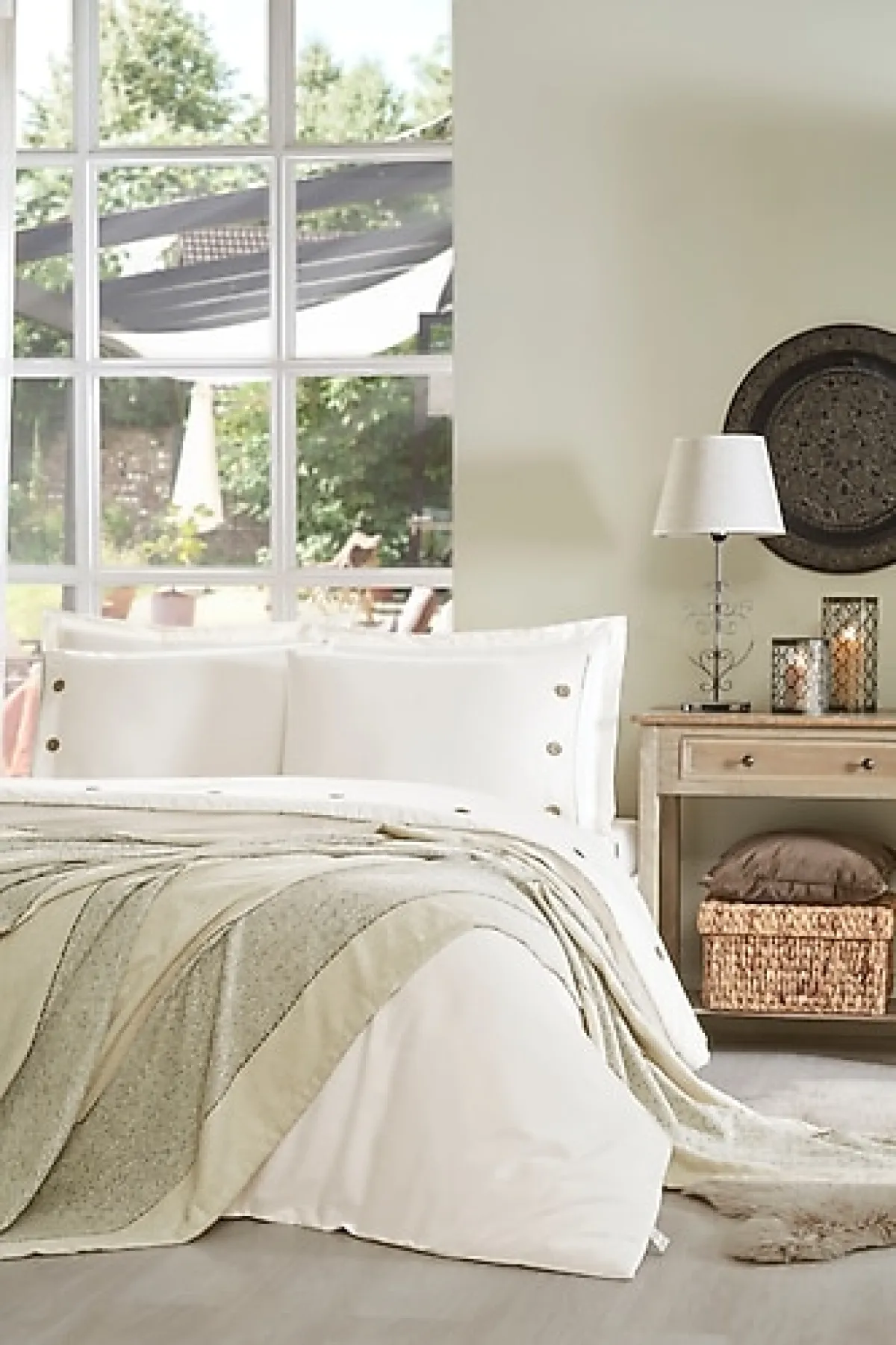 Özdilek Calais Krem Gelin Seti