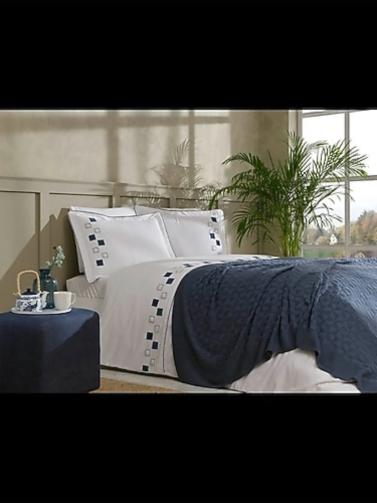 Özdilek Chess Triko Battaniyeli 7 Parça Gelin Seti