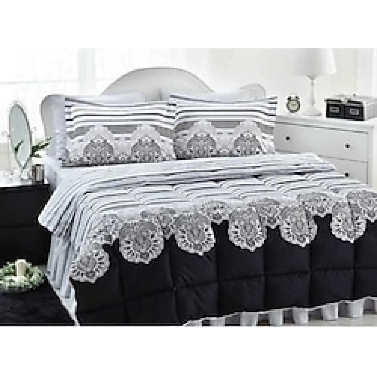 Özdilek Çift Kişilik Pamuk Saten Uyku Seti Ottoline - Çok Renkli