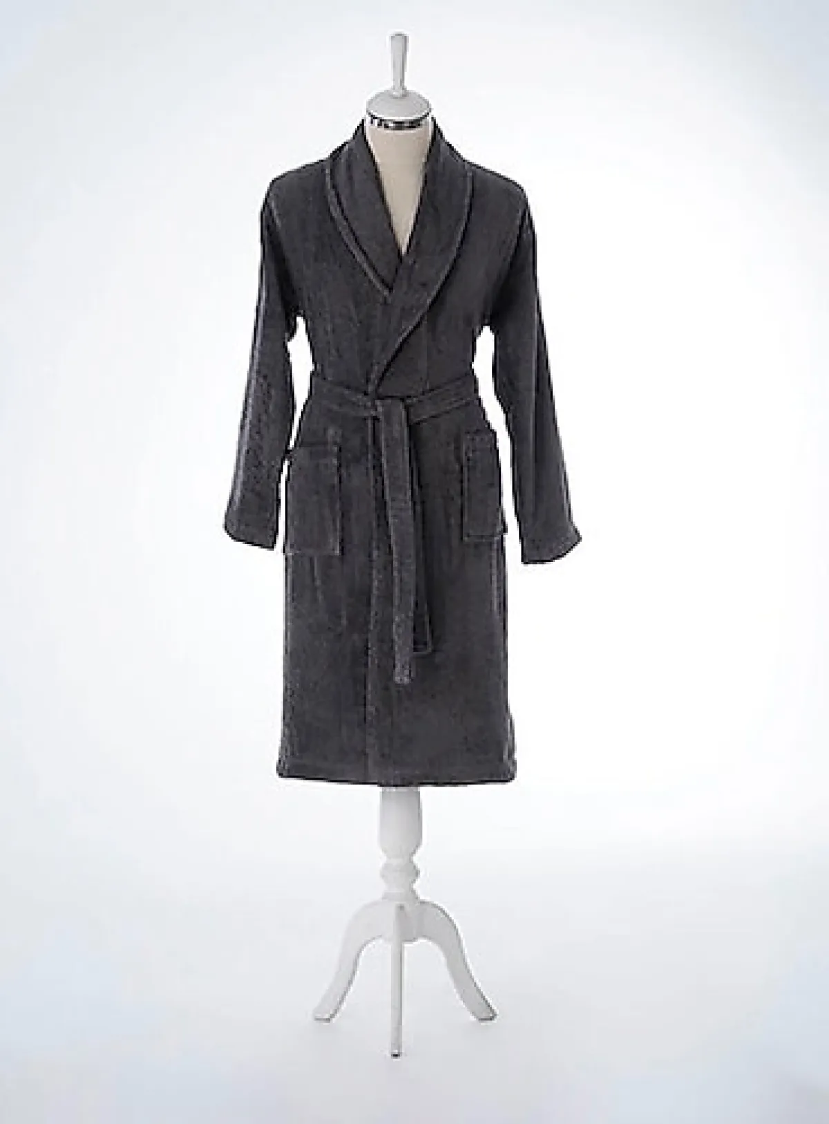 Özdilek Colourist Antrasit Şal Yaka Bornoz