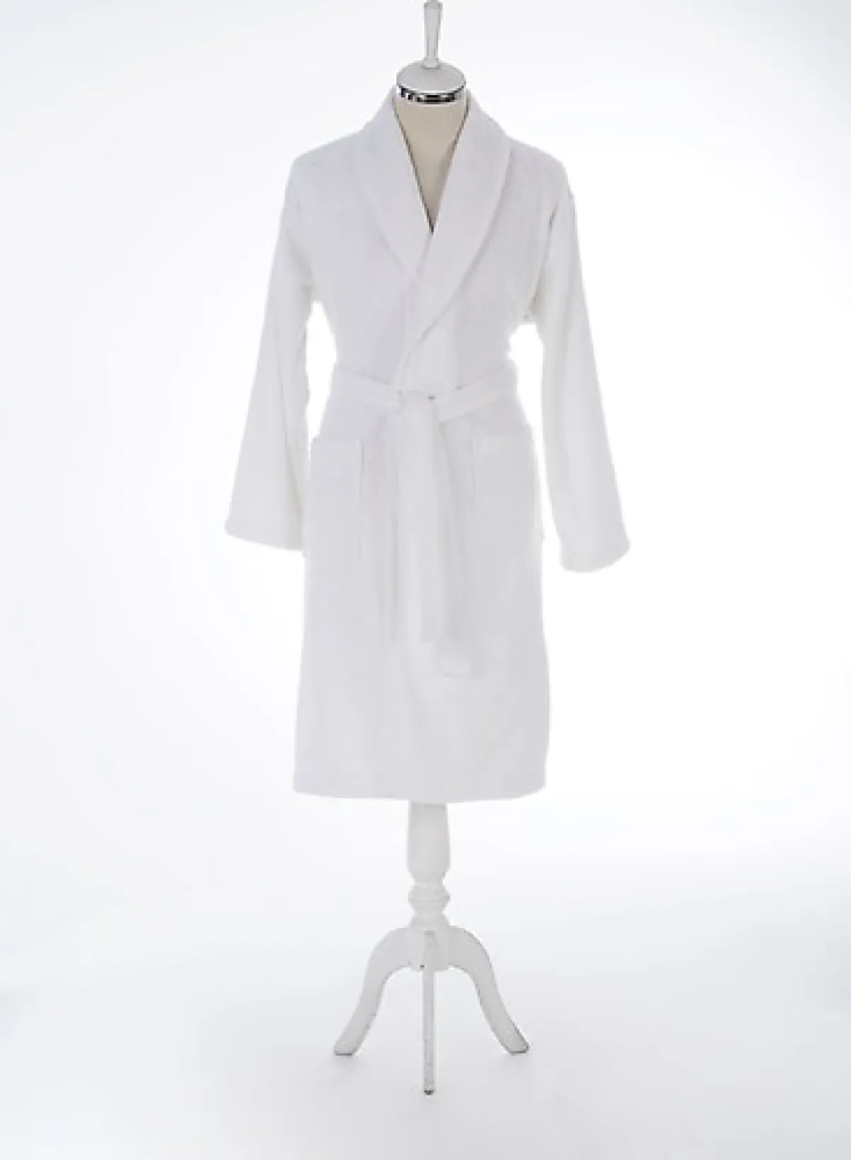 Özdilek Colourist Beyaz Şal Yaka Bornoz