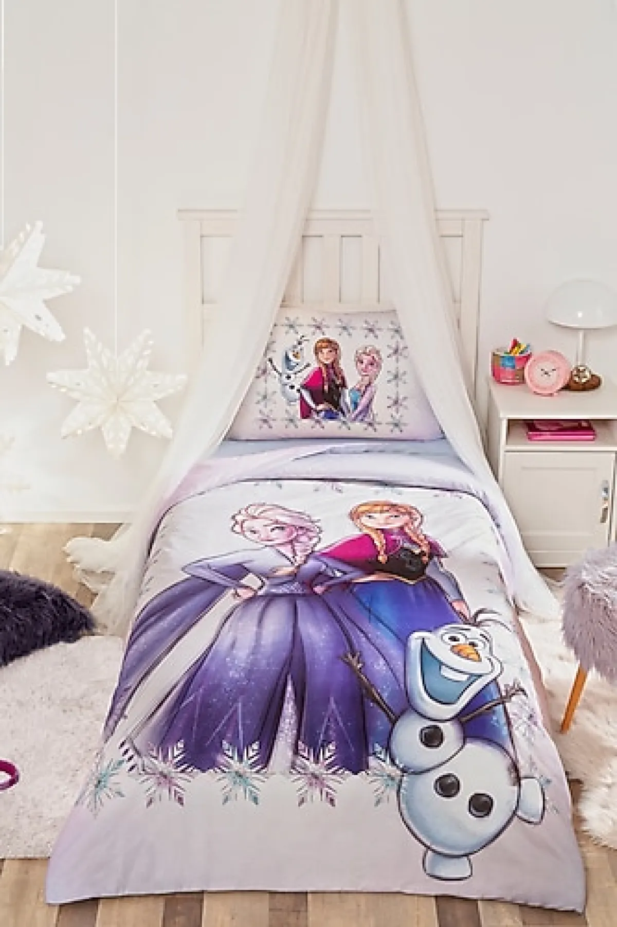 Özdilek Frozen Frosted Disney Lisanslı Tek Kişilik Nevresim Takımı