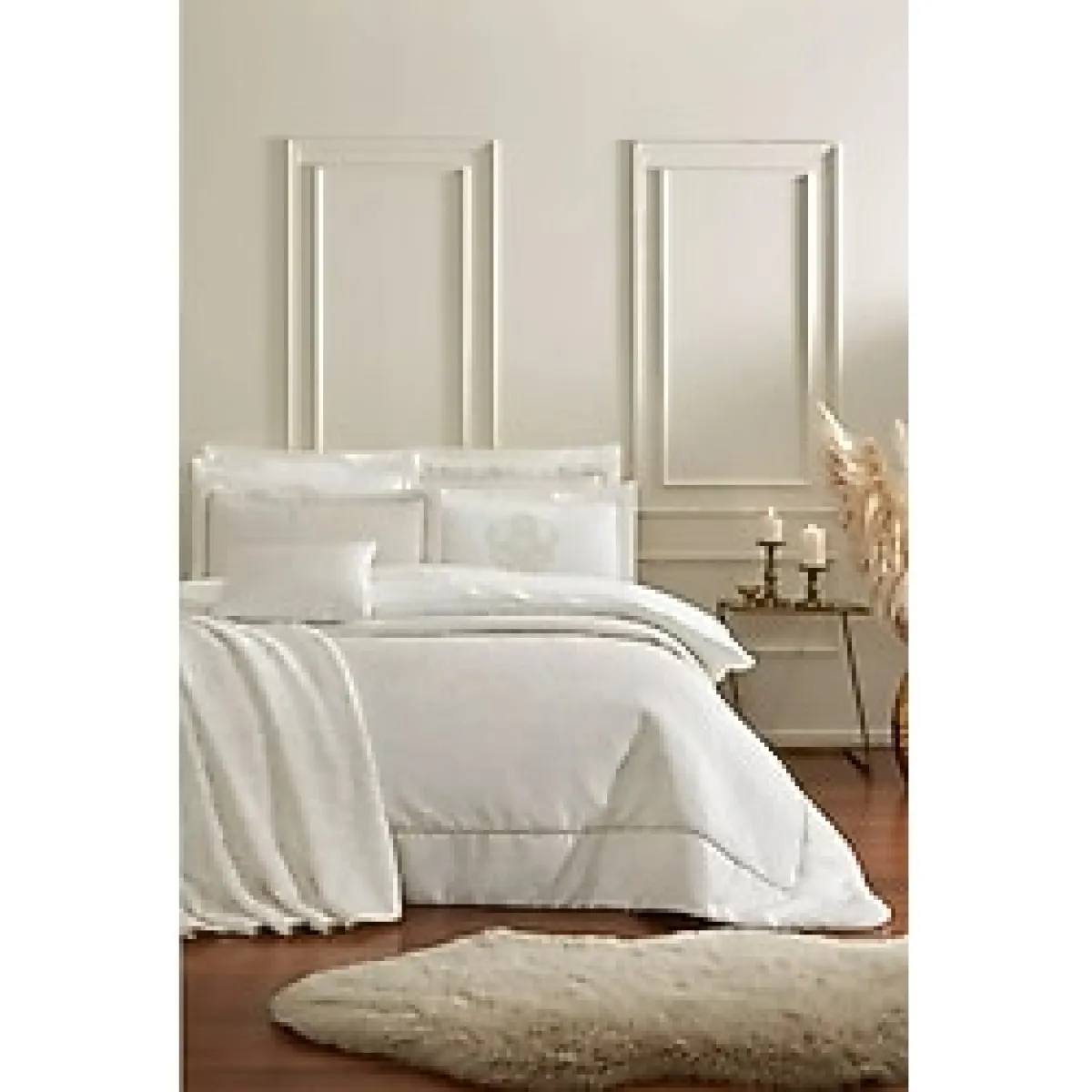 Özdilek Julıa Çift Kişilik Çeyiz Seti 11 Parça Krem