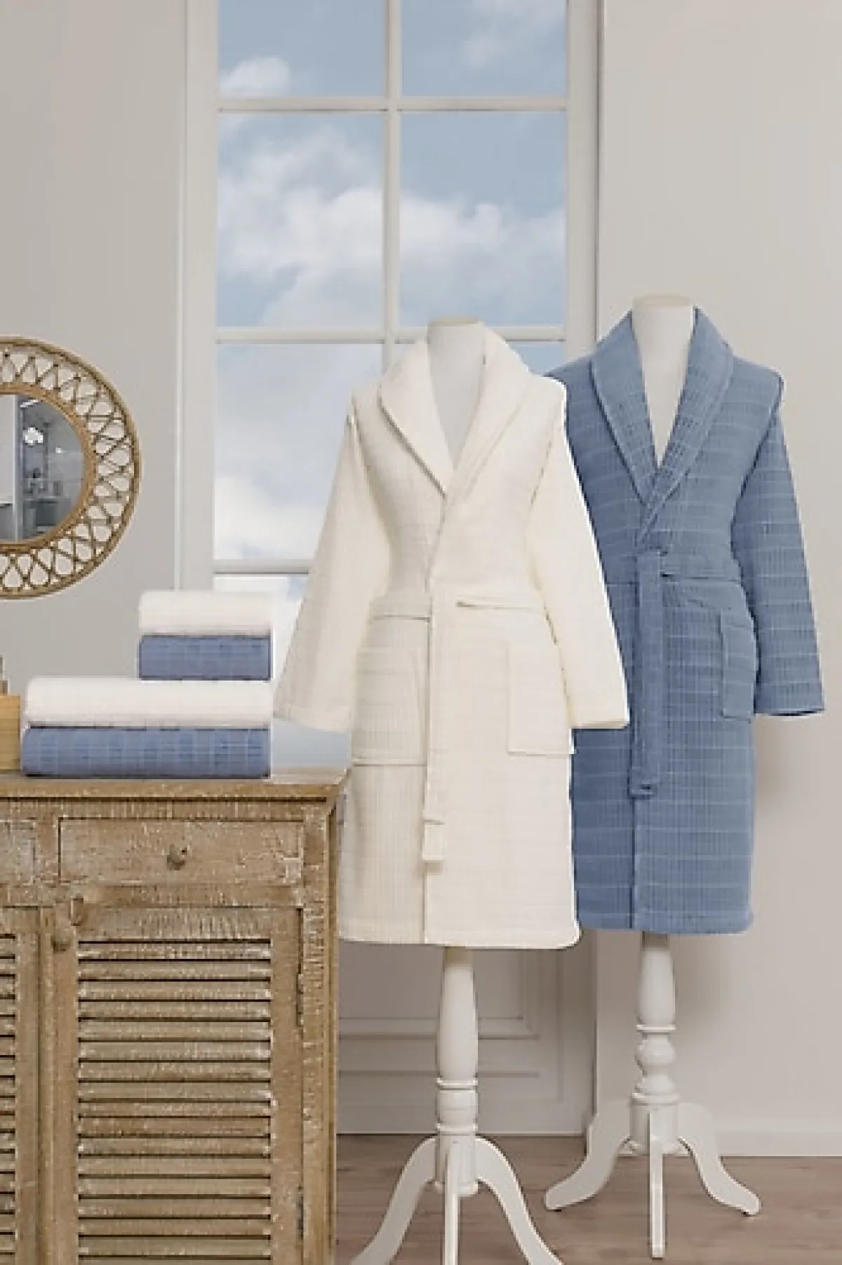 Özdilek Land Kadife Aile Bornoz Takımı