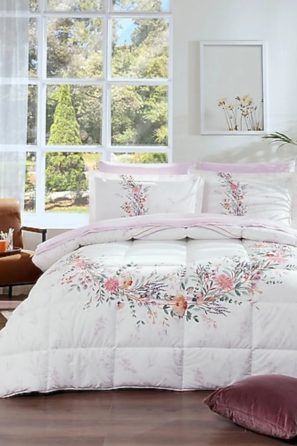 Özdilek Lavender Çift Kişilik Nevresim Takımı