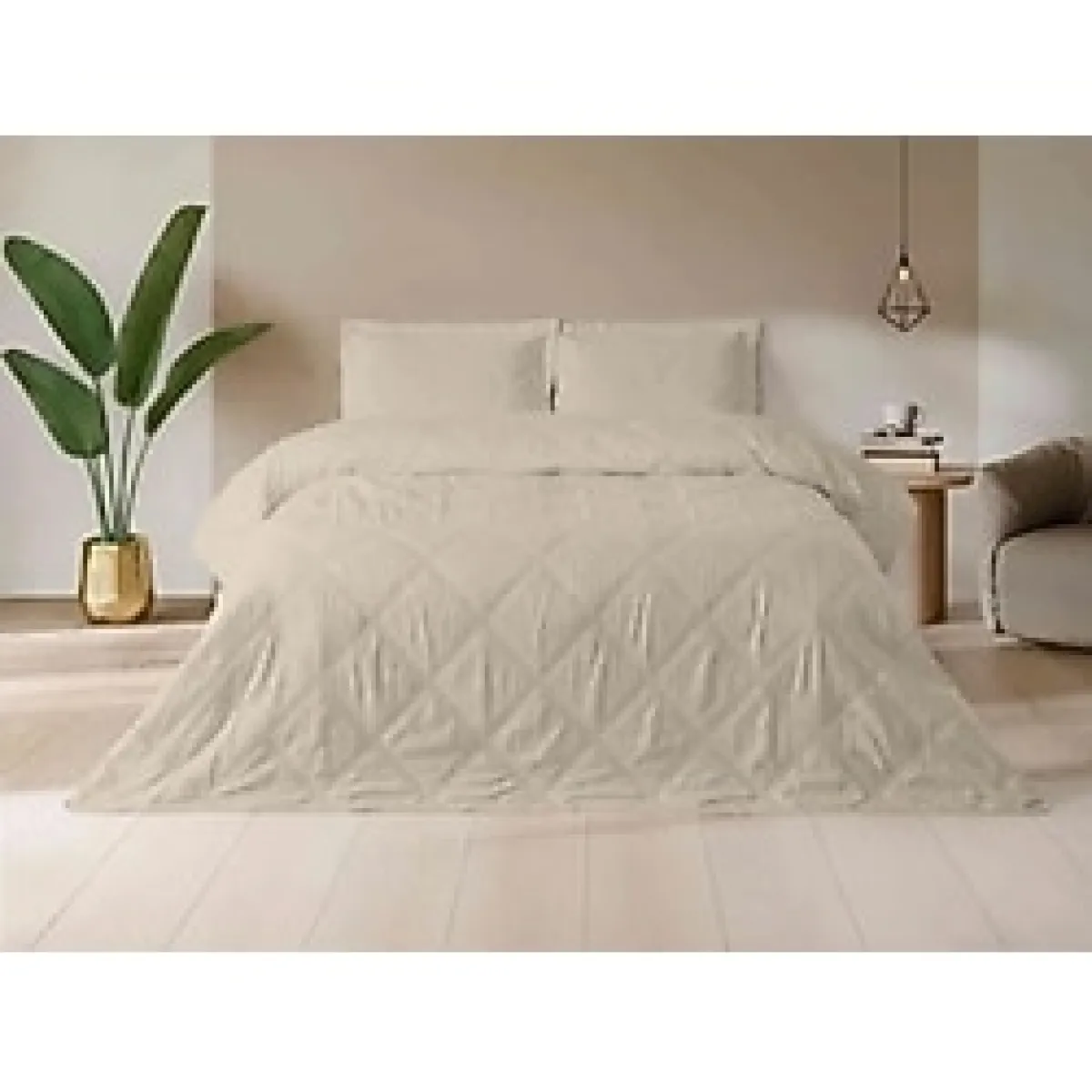 Özdilek (Nev) Yatak Örtüsü.ultrasonıc Story Bej Çift Kişilik