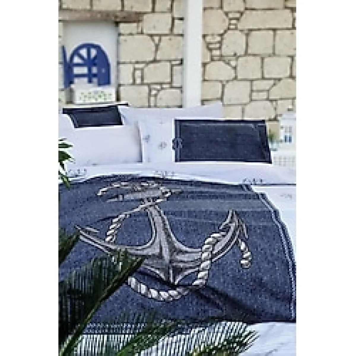 Özdilek Özdilek Pike Tk Rf Çift Kişilik Gri Anchor Denim