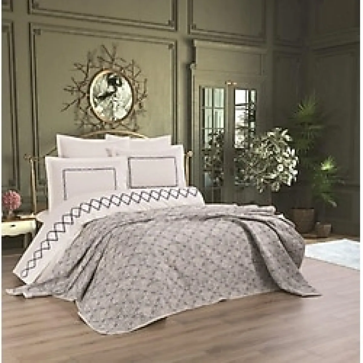 Özdilek Pikeli Nevresim Takımı Gelın Setı Tıffany