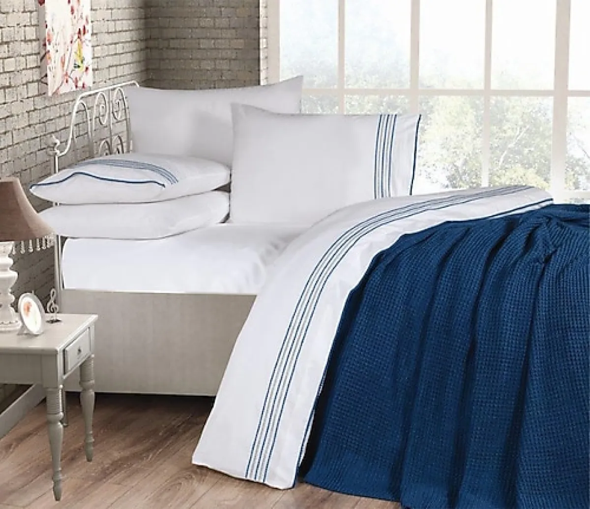 Özdilek Prime 7 Parça Triko Battaniyeli Yatak Odası Çeyiz Seti