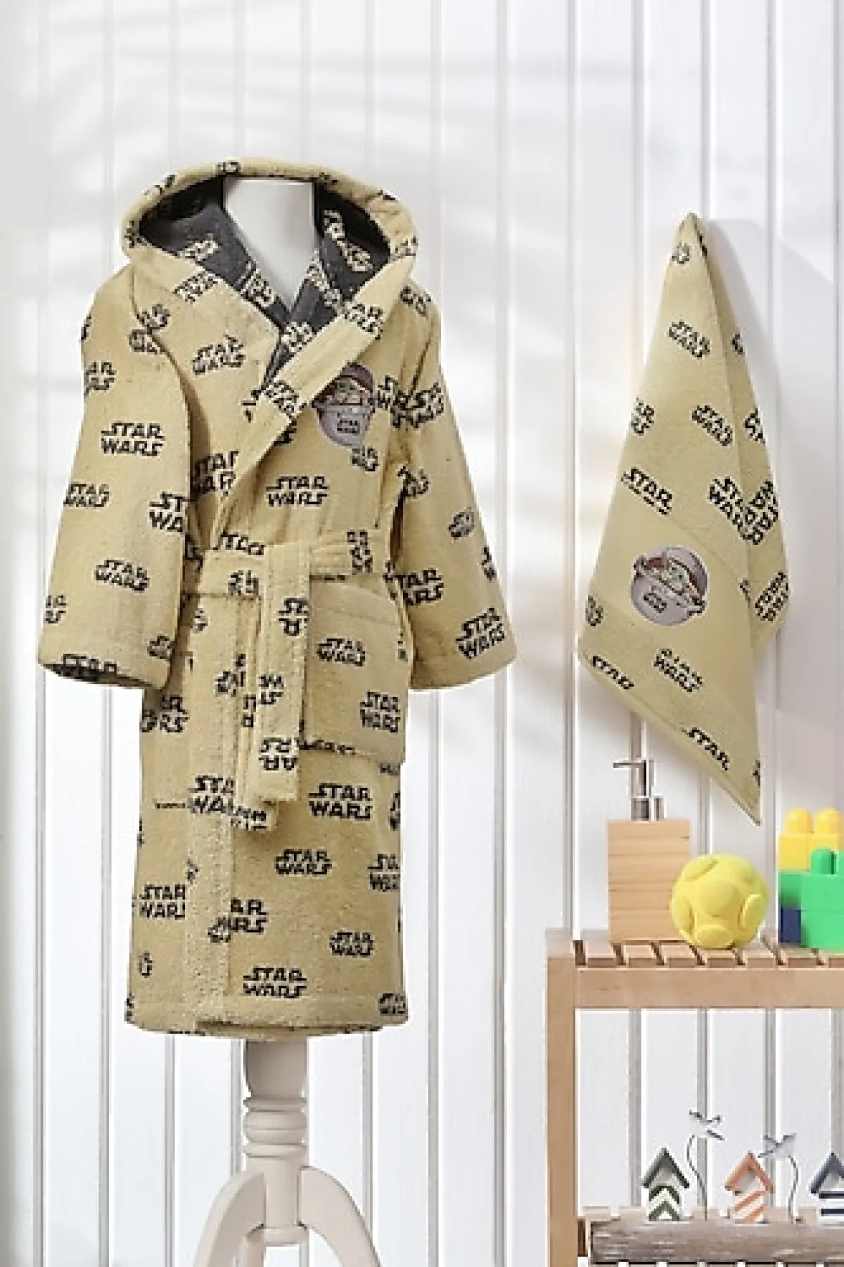 Özdilek Starwars Mandalorian Lisanslı Çocuk Bornoz Takımı