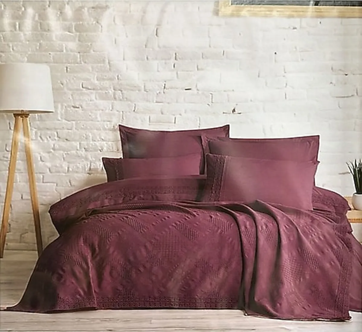 Özdilek Tiara Mürdüm Gelin Seti