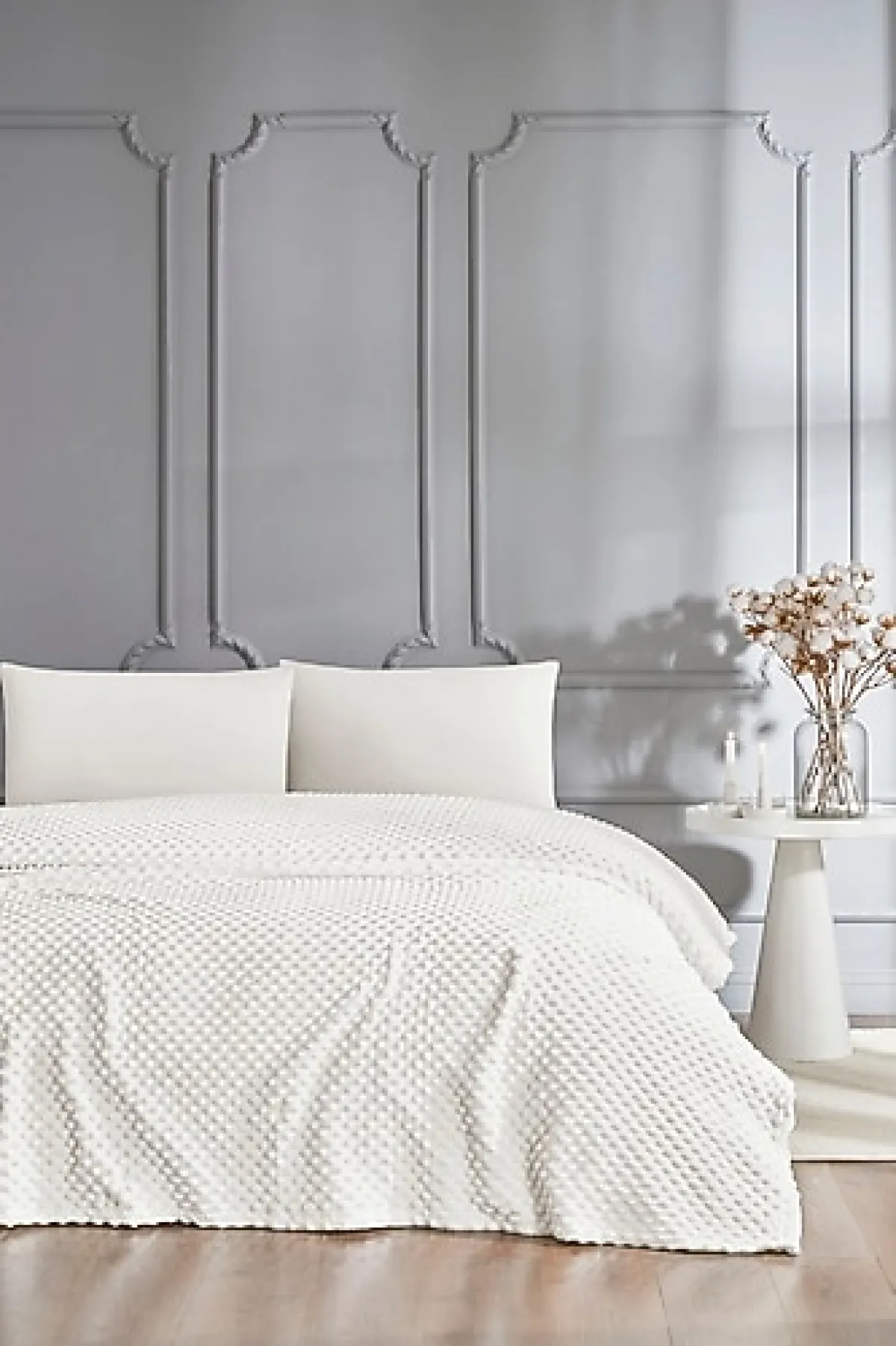 Özdilek Tomurcuk Kemik 200x220 cm Çift Kişilik Battaniye