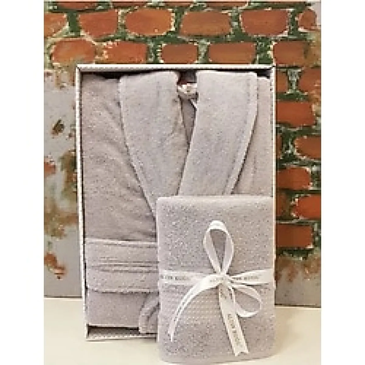 Özdilek Trendy Şalyaka Bornoz Baş Havlusu- Gri