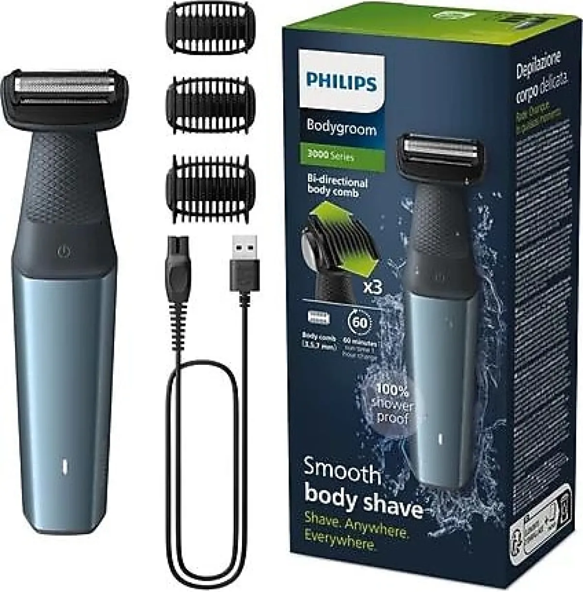 Philips Bodygroom Series 3000 BG3027/03 Vücut Islak Kuru Tıraş Makinesi